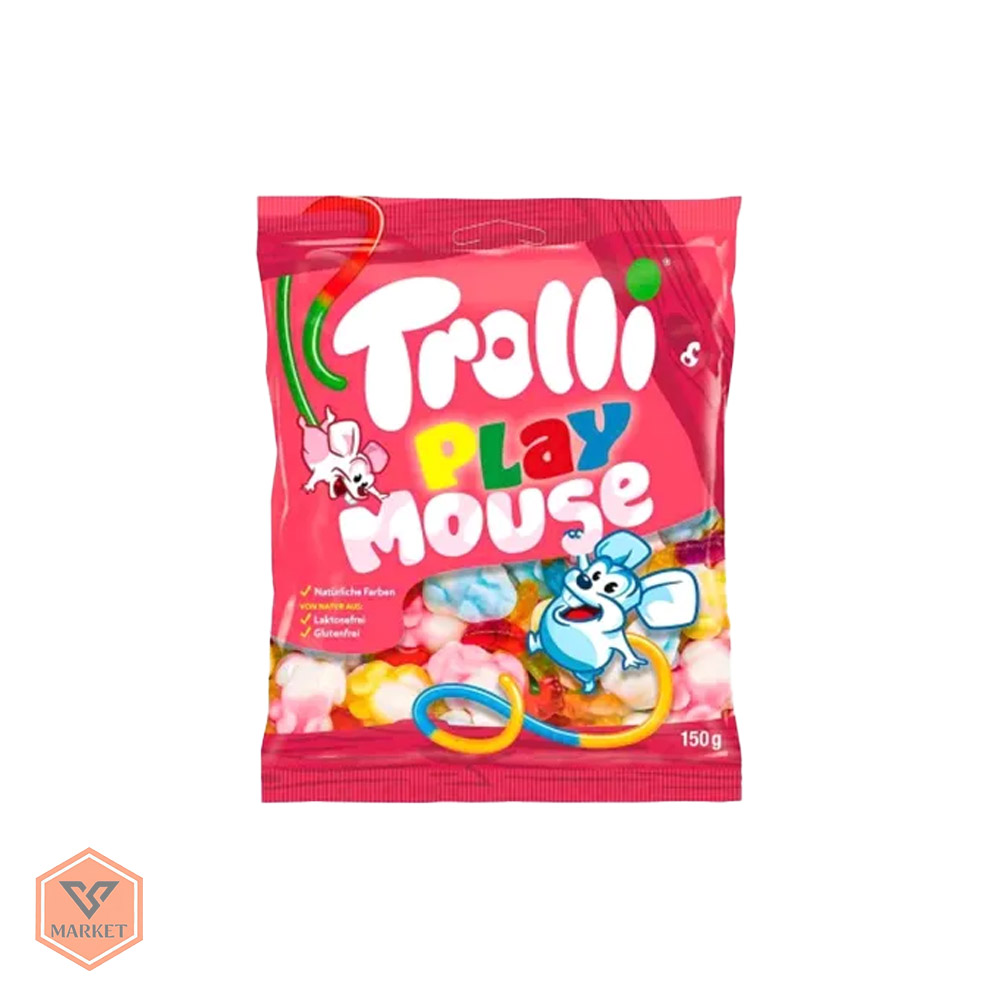 پاستیل ترولی پلی موس Trolli Play Mouse | خرید پاستیل خارجی