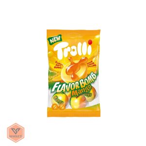 پاستیل Trolli Flavor Bomb Mango | پاستیل طعم انبه با مغز ترش مایع