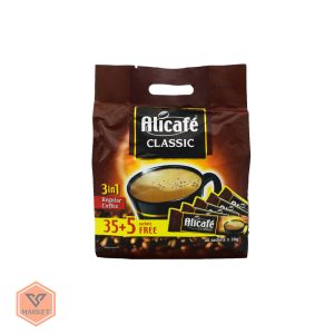 ☕ کافی میکس 3 در 1 علی کافه (Alicafe) مدل کلاسیک - بسته 40 عددی (800 گرم) ☕