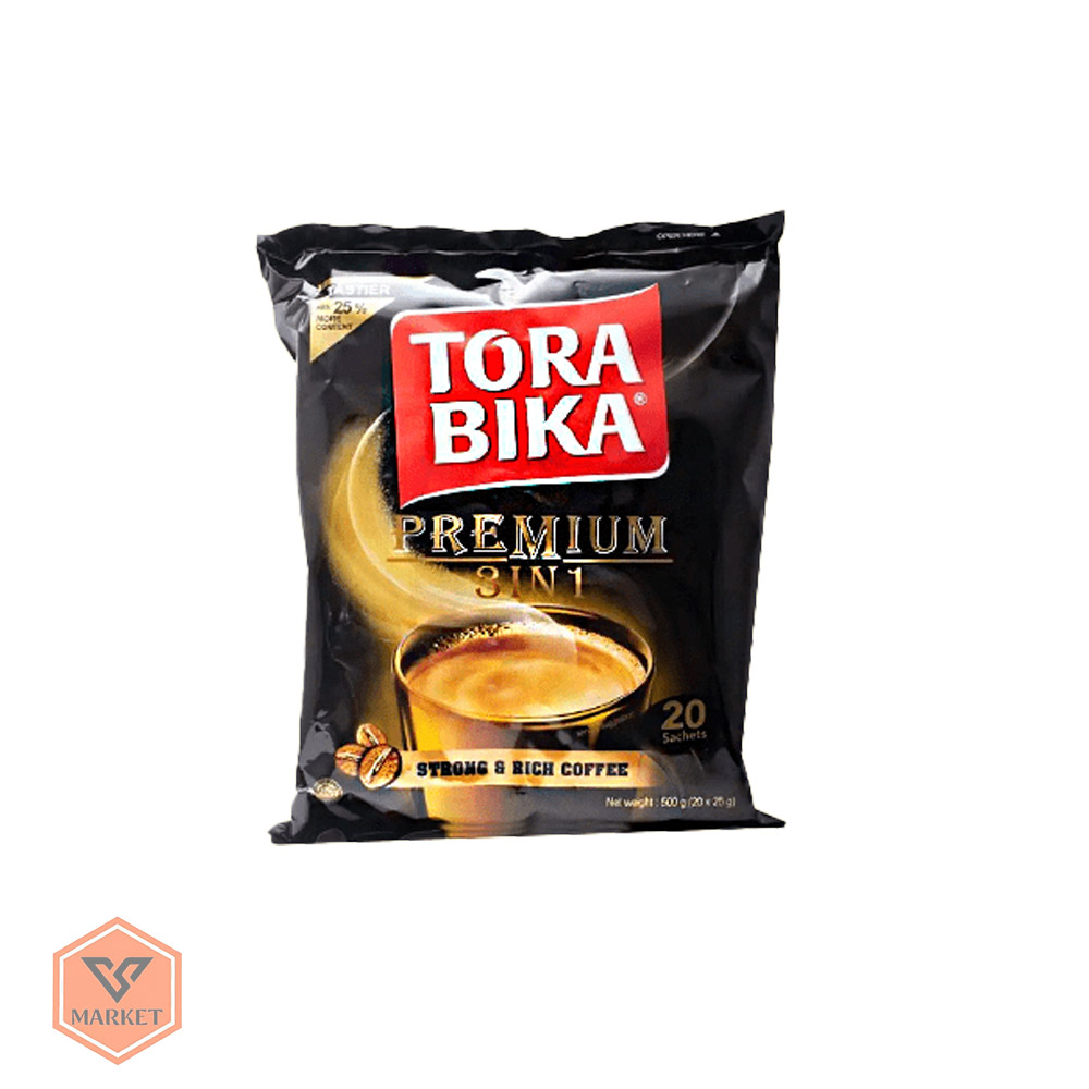 ☕ قهوه فوری تورابیکا مدل Premium 3in1 - قوی و غلیظ - بسته 20