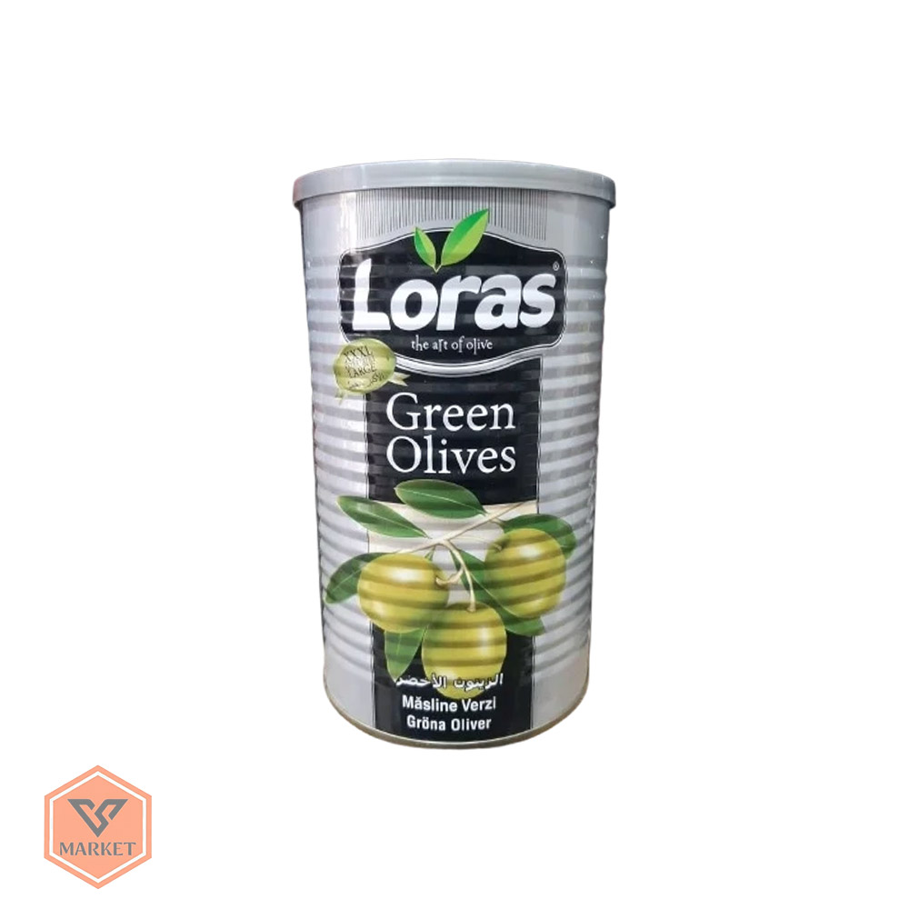 کنسرو زیتون سبز لوراس (Loras Green Olives) -