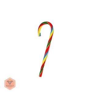 خرید آبنبات عصایی رنگین‌کمانی طعم