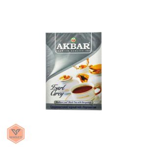 خرید چای سیاه اکبر عطری مدل ارل گری Earl Grey اصل سیلان | چای با برگ