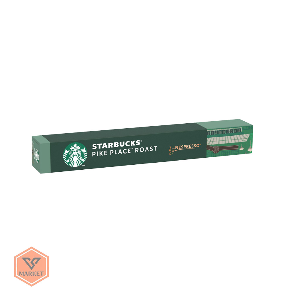 خرید کپسول قهوه نسپرسو استارباکس مدل پایک پلیس (Starbucks Pike Place Roast) | رست