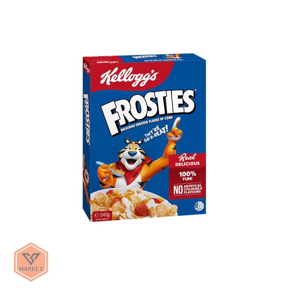 غلات صبحانه ذرت شکری کلاگز مدل فروستیز (Kellogg’s Frosties)
