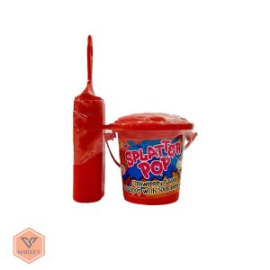 آبنبات چوبی طرح قلممو و سطل رنگ اسپلاتر پاپ (Splatter Pop)