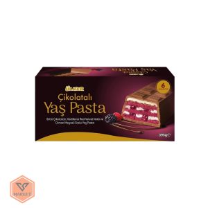خرید کیک شکلاتی و رد ولوت اولکر (Ülker Çikolatalı Yaş Pasta) - دسر لوکس و آماده 395 گرمی