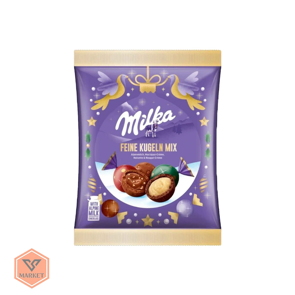 خرید میکس شکلات توپی میلکا (Milka Feine Kugeln Mix) -