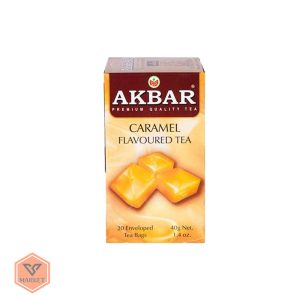 چای کیسه‌ای سیلان اکبر با طعم کارامل (Akbar Caramel) |