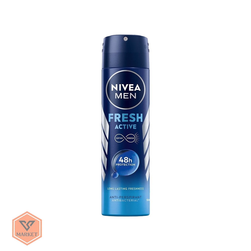 اسپری ضد تعریق مردانه نیوآ مدل فرش اکتیو (Fresh Active) - ماندگاری 48 ساعته